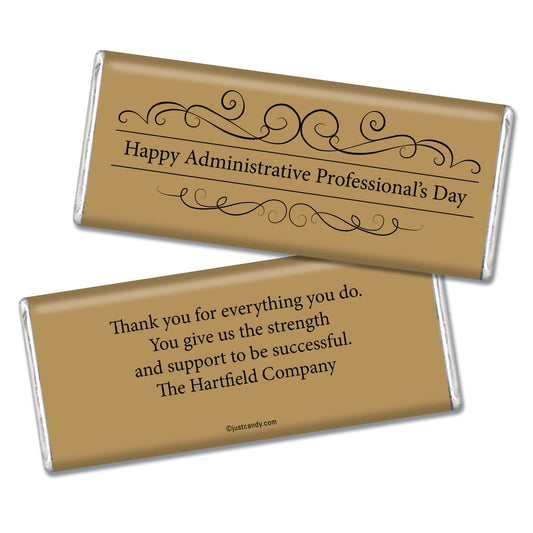 Thank You Personalized Hershey's Milk Chocolate Bar Administrative Professionals Gifts You Deserve It