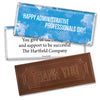 Administrative Professionals Day Embossed Thank You Chocolate Bar Watercolor Blots