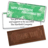 Administrative Professionals Day Embossed Thank You Chocolate Bar Watercolor Blots