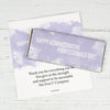 Administrative Professionals Day Personalized Chocolate Bar Wrappers Watercolor Blots