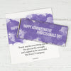 Administrative Professionals Day Personalized Chocolate Bar Wrappers Watercolor Blots