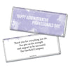 Administrative Professionals Day Personalized Hershey's Milk Chocolate Bar Watercolor Blots