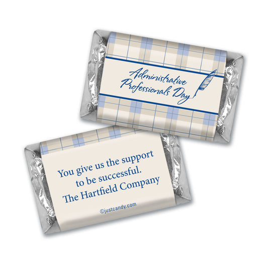 Employee Appreciation Personalized Hershey's Miniatures Plaid Administrative Professionals Day