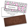 Birthday Personalized Embossed Happy Birthday Chocolate Bar Infinity Clover Pattern