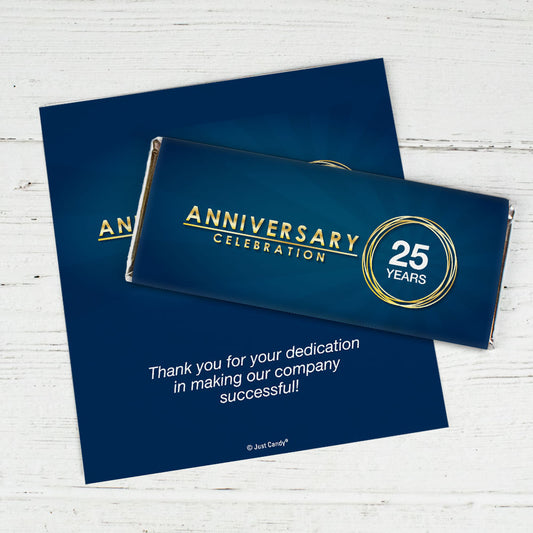 Personalized Work Anniversary Celebration Chocolate Bar Wrappers Only