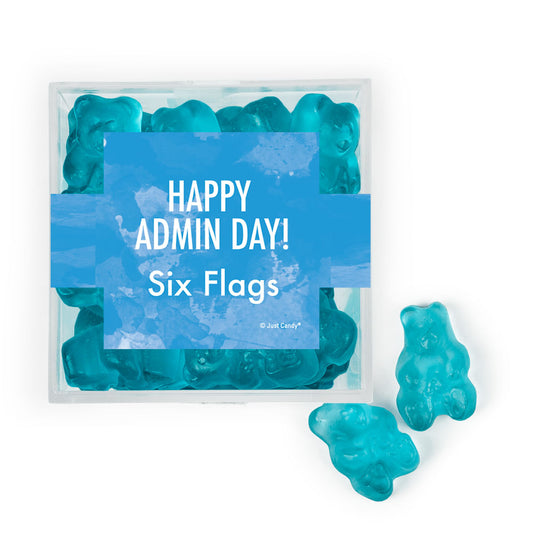 Personalized Administrative Professionals Day Water Color Bliss JUST CANDY� favor cube with Gummy Bears