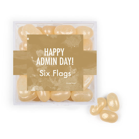 Personalized Happy Amin Day JUST CANDY� favor cube with Jelly Belly Jelly Beans