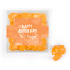 Personalized Happy Amin Day JUST CANDY� favor cube with Jelly Belly Jelly Beans