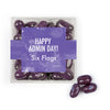 Personalized Happy Amin Day JUST CANDY� favor cube with Jelly Belly Jelly Beans