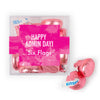 Personalized Happy Admin Day JUST CANDY� favor cube with Hershey's Kisses