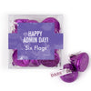 Personalized Happy Admin Day JUST CANDY� favor cube with Hershey's Kisses