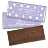 Baby Girl Announcement Personalized Embossed Chocolate Bar Polka Dots