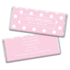 Baby Girl Announcement Personalized Chocolate Bar Wrappers Polka Dots