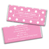 Baby Girl Announcement Personalized Chocolate Bar Wrappers Polka Dots