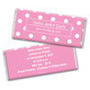 Baby Girl Announcement Personalized Chocolate Bar Wrappers Polka Dots