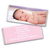 Baby Girl Announcement Personalized Chocolate Bar Wrappers Full Photo