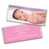 Baby Girl Announcement Personalized Chocolate Bar Wrappers Full Photo