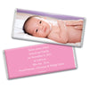 Baby Girl Announcement Personalized Chocolate Bar Wrappers Full Photo