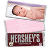 Baby Girl Announcement Personalized Hershey's Milk Chocolate Bar Full Photo