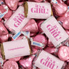 Birth Announcement Candy Hershey's Kisses & Hershey's Miniatures for Party Favors - It's a Girl