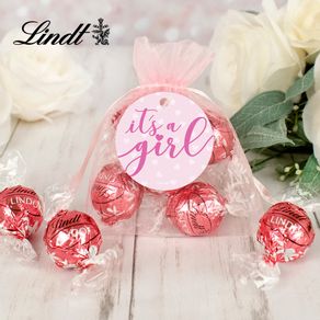 It's a Girl Lindt Truffle Organza Bag