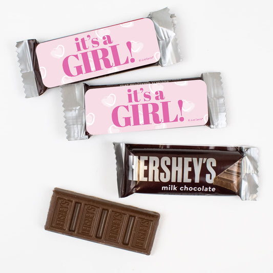 It's a Girl! Hershey's Snack Size Milk Chocolate Bars - Pack of 44