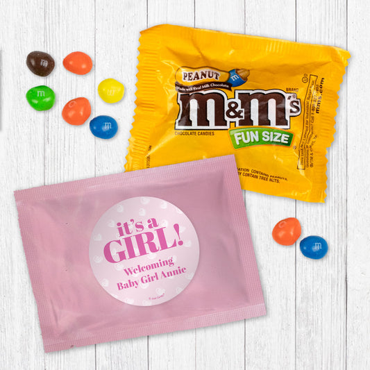 Personalized It's a Girl! Peanut M&Ms