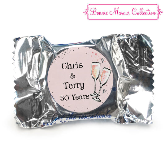 Bonnie Marcus Collection Anniversary Cheers to the Years York Peppermint Patties - pack of 70