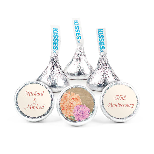 Blooming Joy Anniversary Stickers Personalized Kisses Candy Assembled Kisses