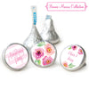 Floral Embrace Personalized Anniversary Stickers Kisses Candy Assembled Kisses