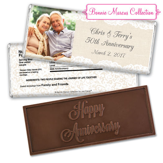 Bonnie Marcus Collection Personalized Embossed Chocolate Bar