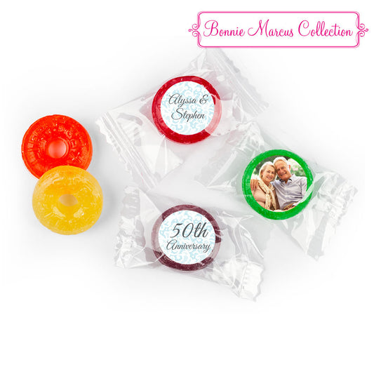 Personalized Bonnie Marcus Anniversary Vintage Linen LifeSavers 5 Flavor Hard Candy