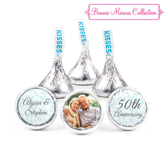 Personalized Anniversary Vintage Linen Hershey's Kisses