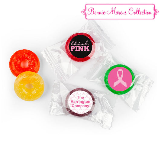 Personalized Bonnie Marcus Breast Cancer Awareness Pink Power Life Savers 5 Flavor Hard Candy