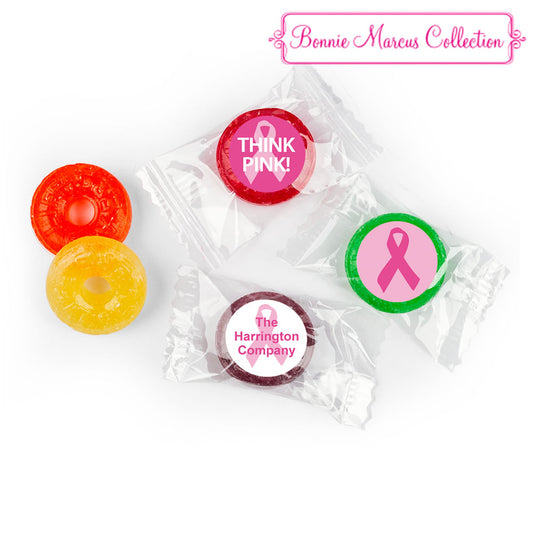 Personalized Bonnie Marcus Breast Cancer Awareness Simply Pink Life Savers 5 Flavor Hard Candy