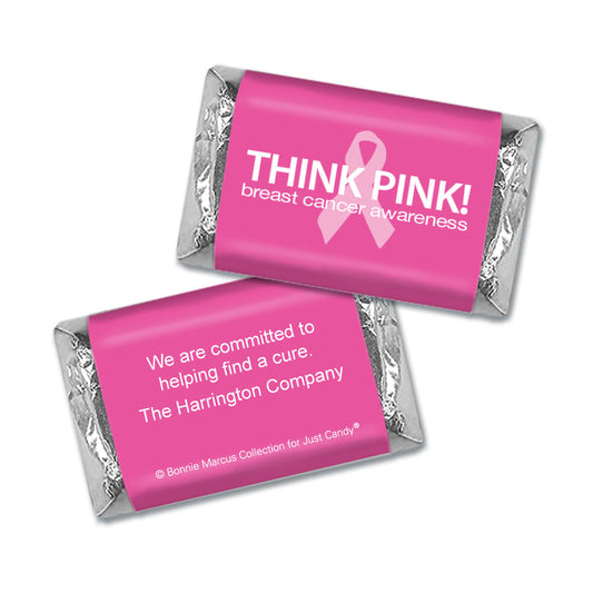 Personalized Bonnie Marcus Breast Cancer Awareness Simply Pink Hershey's Miniatures