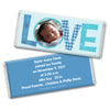 Bonnie Marcus Collection Personalized Hershey's Milk Chocolate Bar and Wrapper Patterned Love Boy Birth Announcement