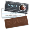 Bonnie Marcus Collection Personalized Photo Embossed It's a Boy Bar and Wrapper Heart Boy Birth Announcement