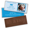 Bonnie Marcus Collection Personalized Embossed It's a Boy Bar Polka Dots & Crown Birth Announcement