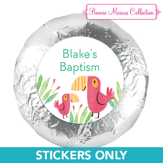 Religious Baptism 1.25" Stickers (48 Stickers)