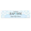 Personalized Bonnie Marcus Baptism Floral Filigree 5 Ft. Banner