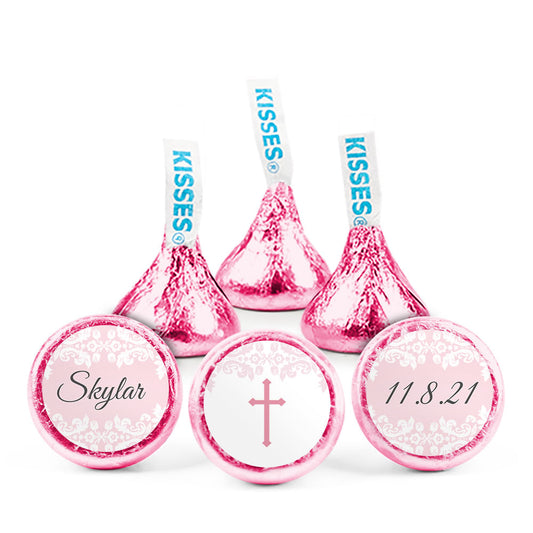 Personalized Girl Baptism Floral Filigree Deluxe Candy Buffet