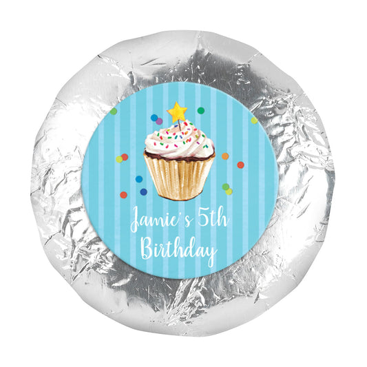 Birthday Cupcake Dazzle 1.25" Stickers (48 Stickers)