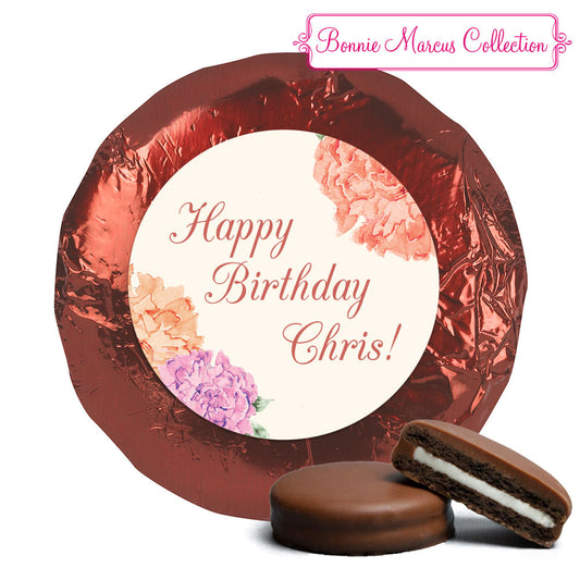 Bonnie Marcus Collection Birthday Blooming Joy Milk Chocolate Covered Oreo Cookies Foil Wrapped