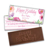 Bonnie Marcus Collection Personalized Embossed Chocolate Bar Chocolate & Wrapper Floral Embrace Birthday Favors