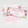 Personalized Birthday Chocolate Bar Wrappers Only - Floral Embrace