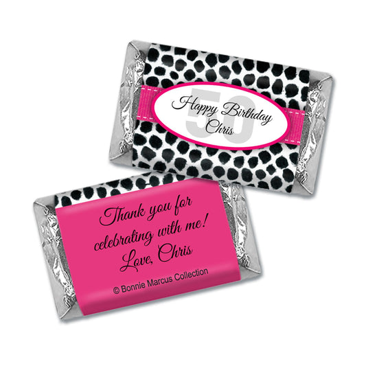 Bonnie Marcus Personalized Adult Birthday Mini Candy Bar Wrappers