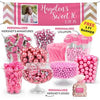 Personalized Bonnie Marcus Birthday Chevron Photo Deluxe Candy Buffet