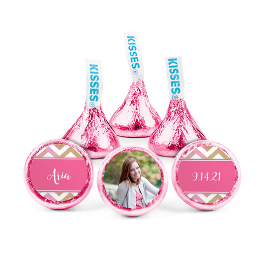 Personalized Birthday Chevron Hershey's Kisses