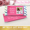 Deluxe Personalized Birthday Chevron Candy Bar Favor Box